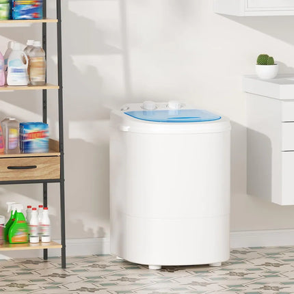Portable Washing Machine 5.5 LBS Single Tub Mini Compact Laundry Washer Blue