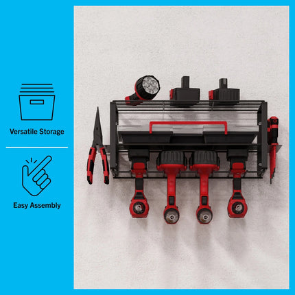 3-Tier Power Tool Organizer – Wall Mount Garage Storage, 110lb Capacity