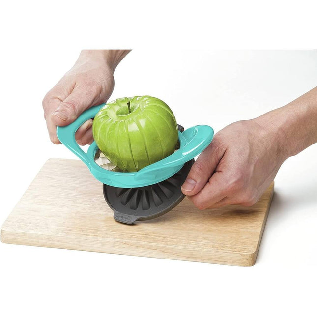 Prepworks Apple Slicer Corer 16 Slice Thin Cut Turquoise Kitchen Gadget