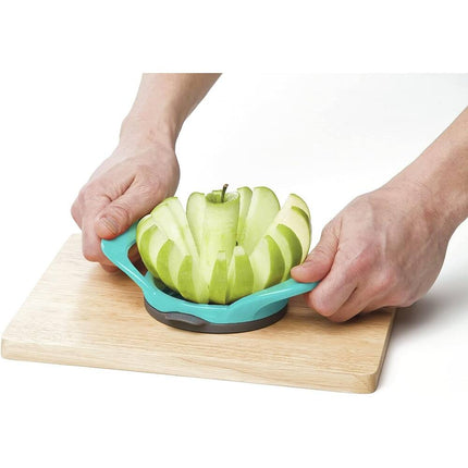 Prepworks Apple Slicer Corer 16 Slice Thin Cut Turquoise Kitchen Gadget