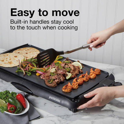 Electric Nonstick Griddle 200 Sq. In. Indoor Flat Top Grill Cooking Plate