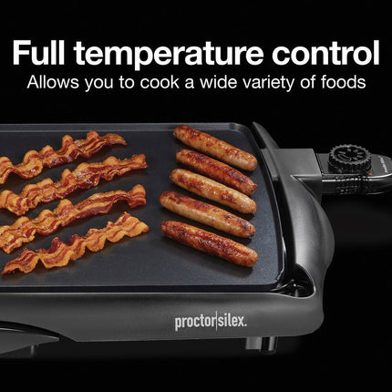Electric Nonstick Griddle 200 Sq. In. Indoor Flat Top Grill Cooking Plate