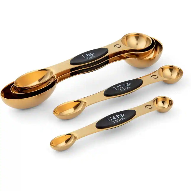 International Magnetic Measuring Spoons Set, 5-Piece Stainless Steel