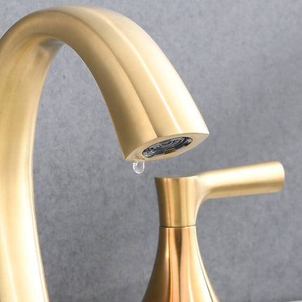 8 Inch Widespread Bathroom Faucet SpotShield Basin Tap with Drain Assembly