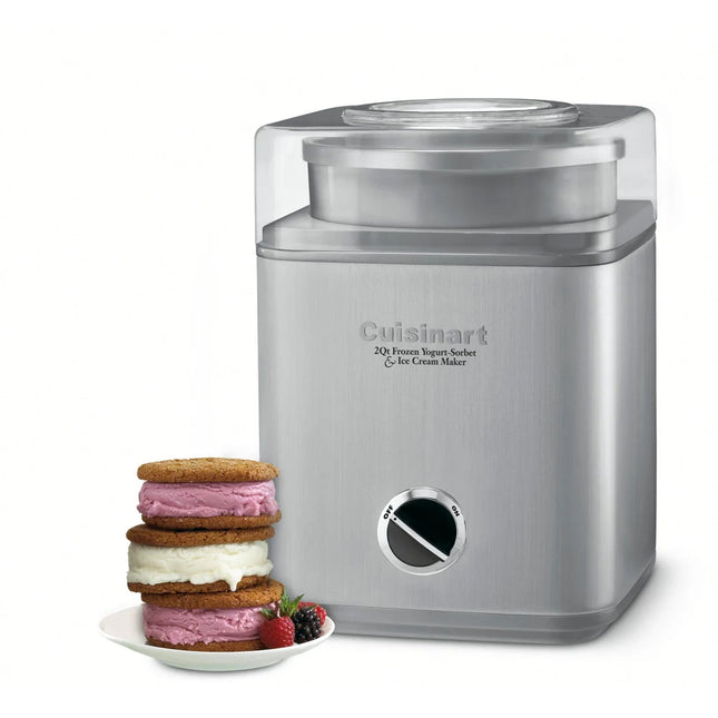 2-Qt Frozen Yogurt Sorbet & Ice Cream Maker Home Dessert Machine