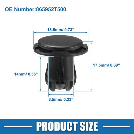 Push-Type Retainer Clip 865952T500 – Hyundai Accent 2015-2017, Black
