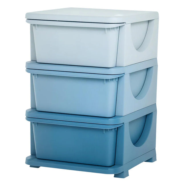3 Tier Kids Chest Dresser Storage Tower for Bedroom Toy Organizer