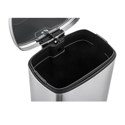 3 Piece Step Trash Can Set 13.2 Gallon with Two 1.3 Gallon Rectangular Bins