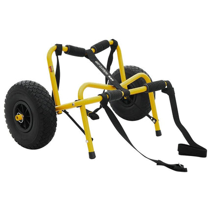 150lbs Canoe Dolly Airless Tires Foldable Aluminum Frame Rad Sportz Orange