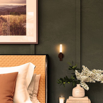 LED Motion Sensor Wall Sconce Rechargeable Magnetic Stick On Night Light