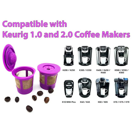 Reusable K-Cups for Keurig 1.0 & 2.0 – Stainless Steel Mesh, Refillable