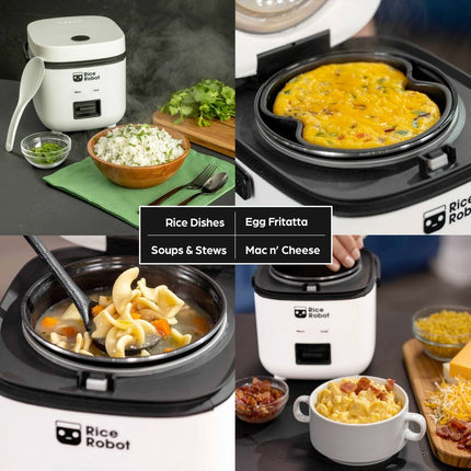Rice Robot 4.5-Cup Rice Cooker – 1.2L Electric Mini Rice Maker