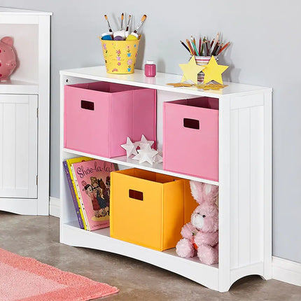 Children Toy Storage Organizer Bookshelf Open Shelves Playroom Furniture