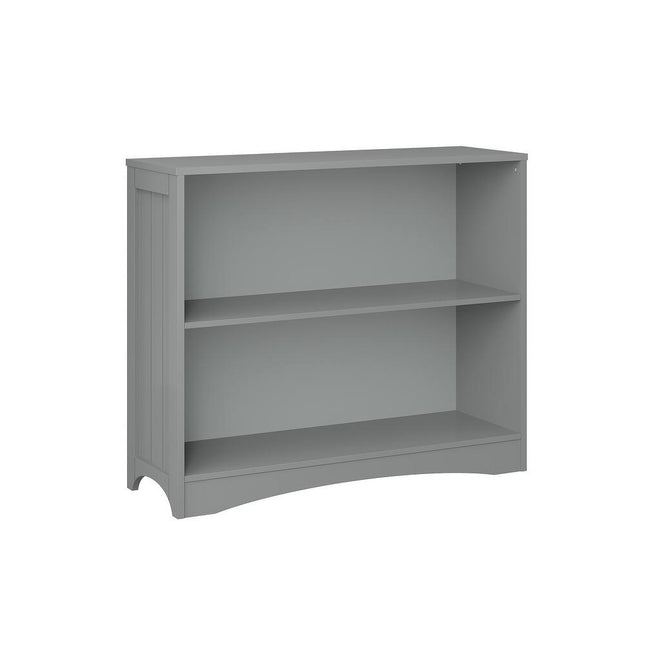Kids Playroom Horizontal Toy Organizer & Bookshelf - Open Storage Shelves - Grey