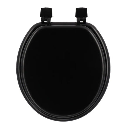 17" Round Molded Wood Toilet Seat – Durable Bathroom Fixture