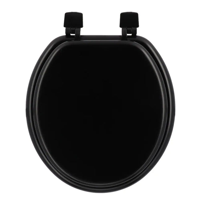 17" Round Molded Wood Toilet Seat – Durable Bathroom Fixture