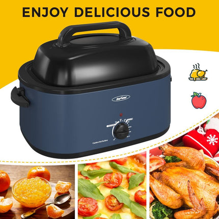 Royalcraft Roaster Oven with Removable Pan – Perfect for Easy Cooking