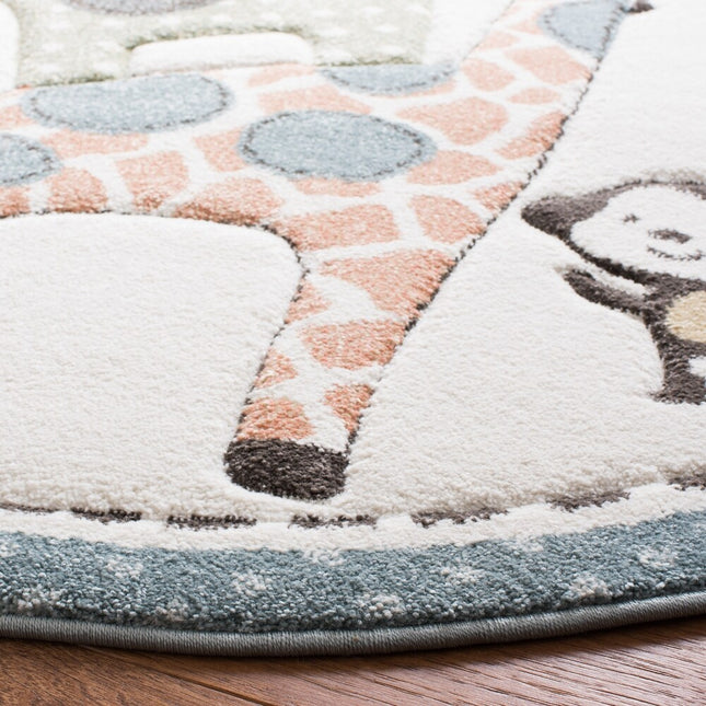 Carousel Kids Brandusa Animal Rug Cute Kids Room Play Area Rug Decor
