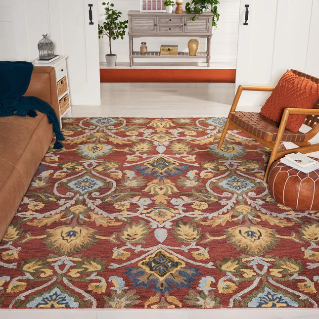 Fiorello Handmade Blossom Wool Rug – French Country Floral Design