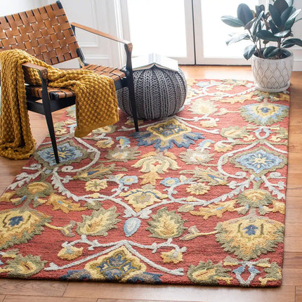 Fiorello Handmade Blossom Wool Rug – French Country Floral Design