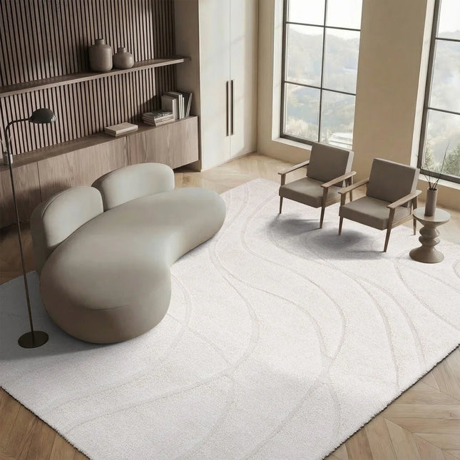 Plush Florida Shag Rug – Sigtraud Abstract Waves, 1.2" Thick