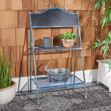 Natum Victorian Iron 2-Tier Plant Stand – Outdoor Decorative Garden Shelf
