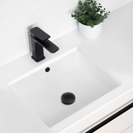 20x15 Inch Porcelain Undermount Vanity Sink Rectangular with Overflow