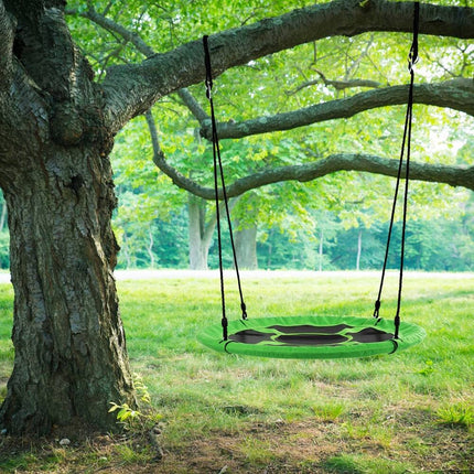 Saucer Swing – 40" Diameter Round Disc with Adjustable Rope for Trees/Sets