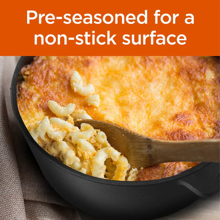5 Qt Seasoned Cast Iron Dutch Oven with Skillet Lid Multipurpose Cookware