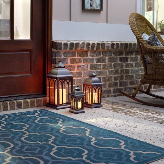 3-Piece Lombard Metal Lanterns – Stylish Indoor and Outdoor Use