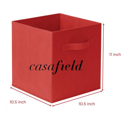6-Piece 11" Collapsible Fabric Storage Cubes – Home Organizer Bins