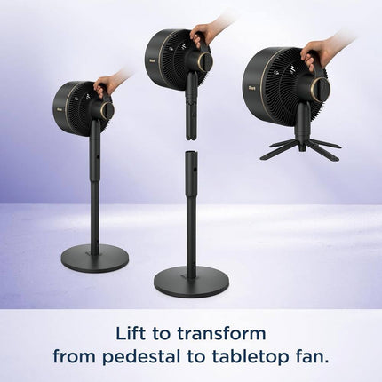 Breeze Boost 37" Oscillating Pedestal Fan 5 Speed Remote Control Fan