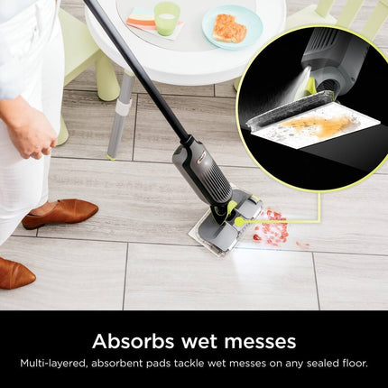 VACMOP Pro Cordless Hard Floor Vacuum Mop – Disposable Pad Cleaning System