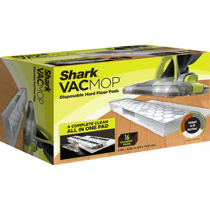 VACMOP Disposable Hard Floor Vacuum & Mop Pad Refills – 16 Count Pack