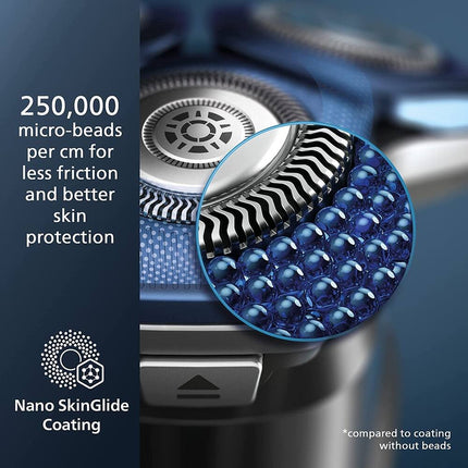 Shaver 7200 Series 7000 Electric Shaver in Blue for Smooth Grooming