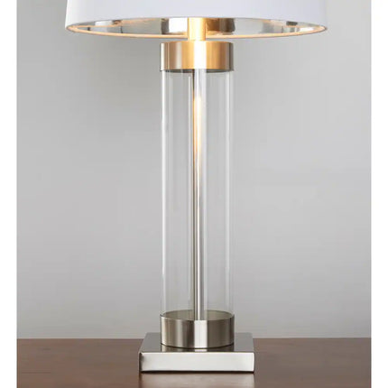 Nissen 30 Inch Glass Table Lamp Set of 2 Decorative Bedside Lighting