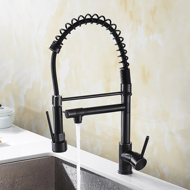 Single Handle Pull-Down Kitchen Faucet – Modern Sink Mixer