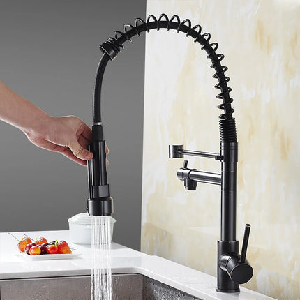 Single Handle Pull-Down Kitchen Faucet – Modern Sink Mixer
