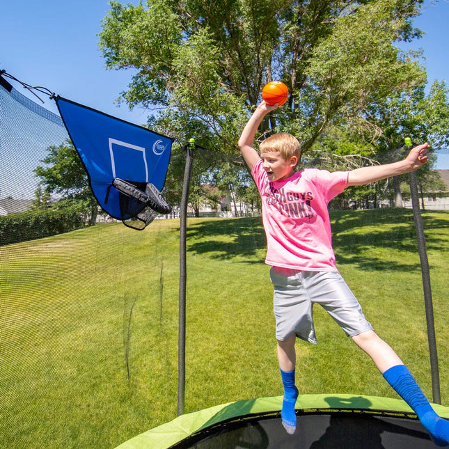 Basketball Game Accessory Kit with Secure Wind Stakes and Wide Ladder Frame