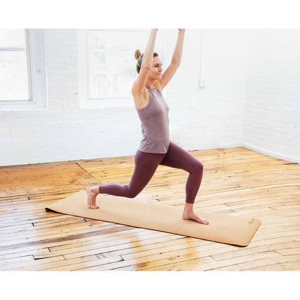 Sol Living Exercise Mat – Cork, Non-Slip, 24"x72", Yoga & Meditation