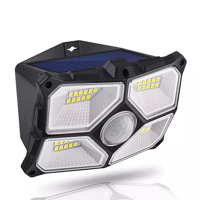 Solar Motion Sensor LED Lights Outdoor, IP65 Waterproof for Yard & Garage