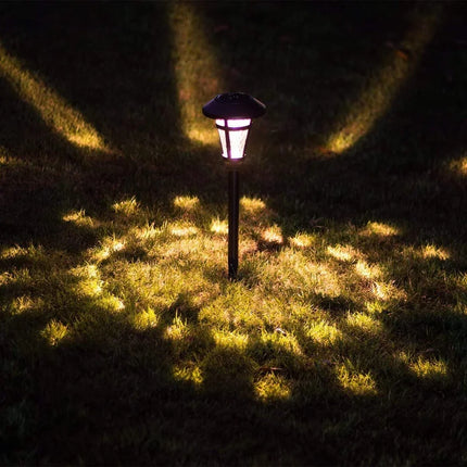 6 Pack Solar Landscape Path Lights Bronze Finished Outdoor Garden Lighting