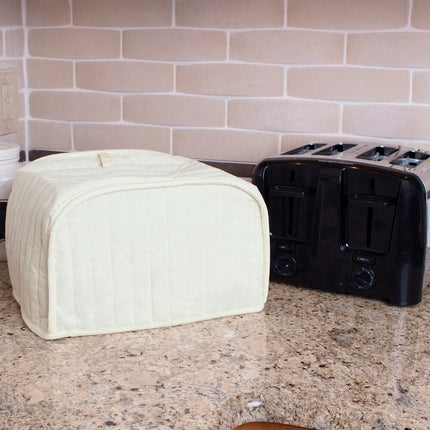 Solid 4-Slice Toaster Cover – Dust Protection, Appliance Not Included