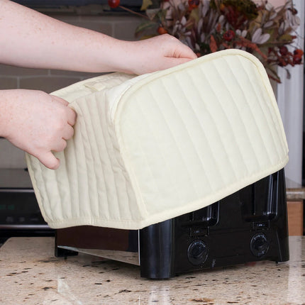 Solid 4-Slice Toaster Cover – Dust Protection, Appliance Not Included