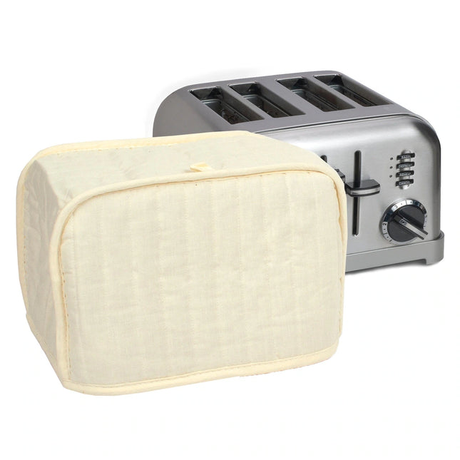 Solid 4-Slice Toaster Cover – Dust Protection, Appliance Not Included