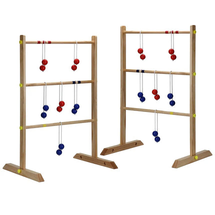 Solid Wood Ladder Toss Game Set Outdoor Family Lawn Party Game