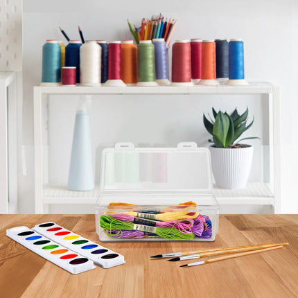 12-Piece Sewing & Craft Storage Organizer Set with Lids, 8.3" x 8.4" x 5.1"