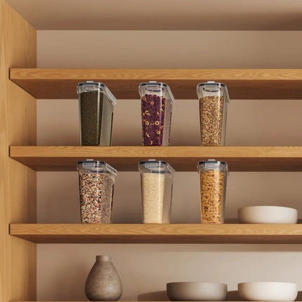 6 Pack Airtight Food Storage Dispensers 4L 16.9 Cups Kitchen Organizer