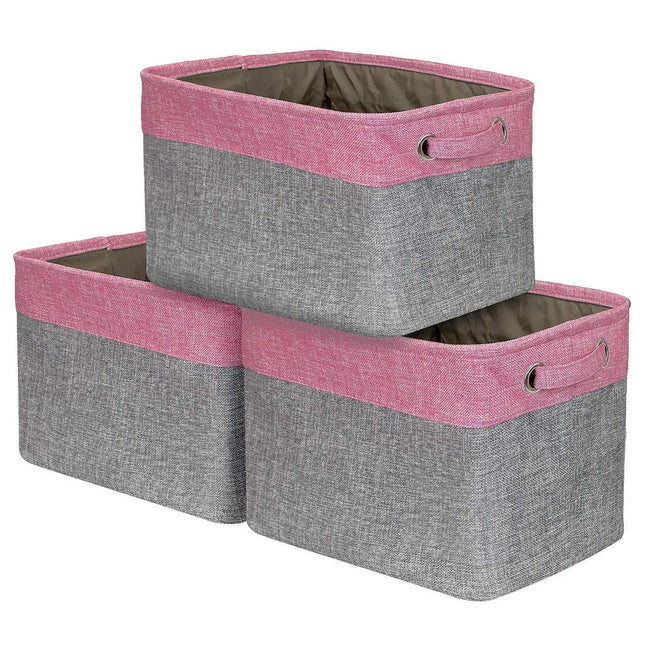 3 Pack Large Storage Baskets Durable Organizer Bins for Home and Closet