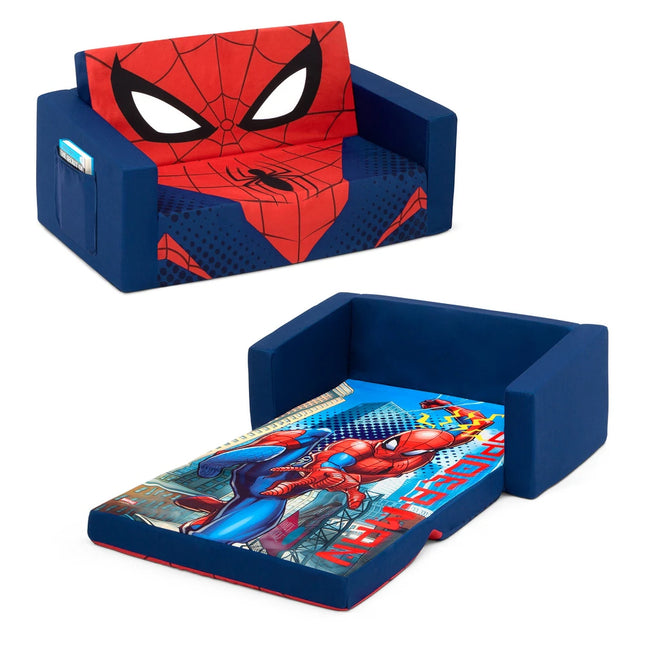 Spider-Man Cozee Flip-Out Sofa 2-in-1 Convertible Kids Sofa Lounger